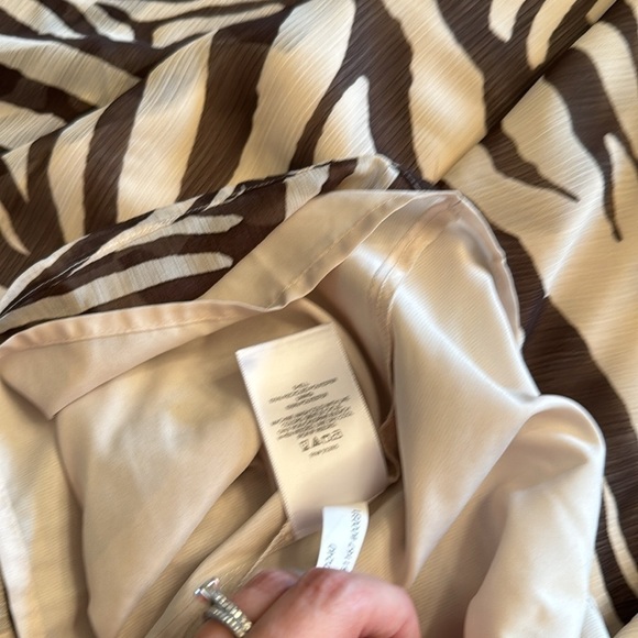 Express Women's Size Small Neutral Animal Print Maxi Dress - Picture 13 of 14